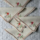 12 embroidered tea towels