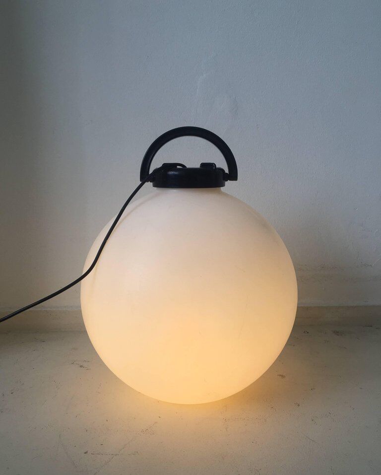 Lamp black and white 'Tama' by Isao Hosoe for Valenti 1975