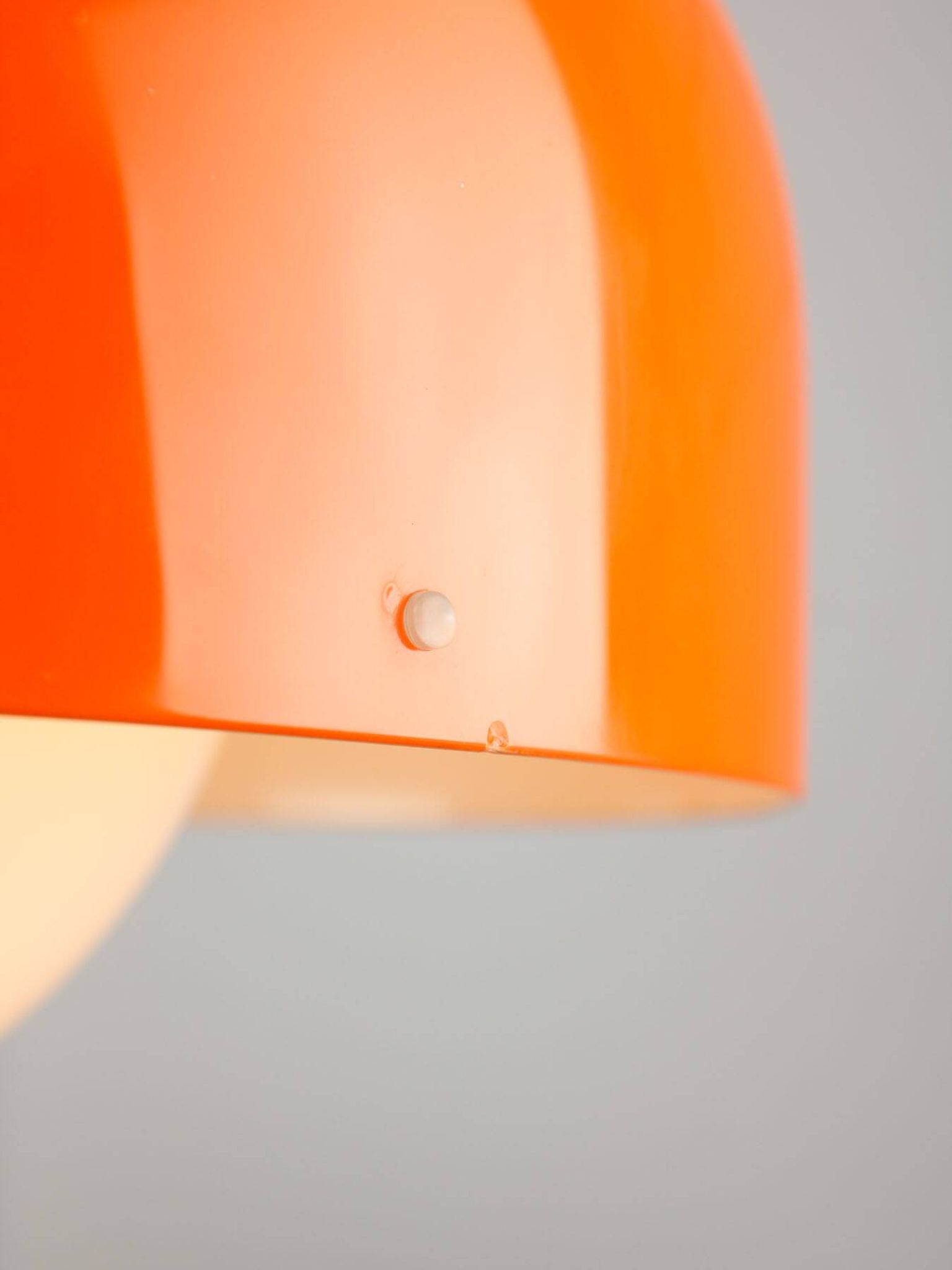 Big Space Age Pendant from Guzzini in Orange, 1970s