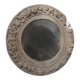 Round mirror with floral patterns
