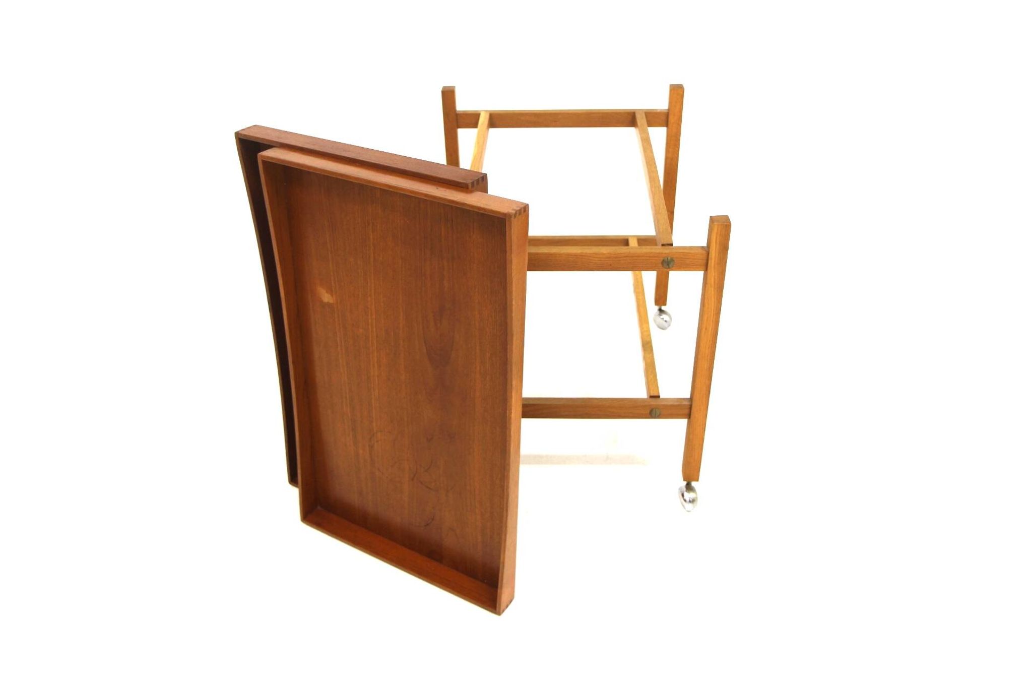 Desserte roulante en teck, Suède, Möbel IKEA,  1960
