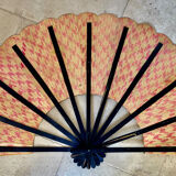 Bamboo and old cane fan (Chinese art)
