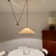 Large Adjustable Brass Pendant Lamp with Counterweight by Florian Schulz
