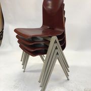 Lot of 4 vintage chairs Galvanitas S22 in the Netherlands
