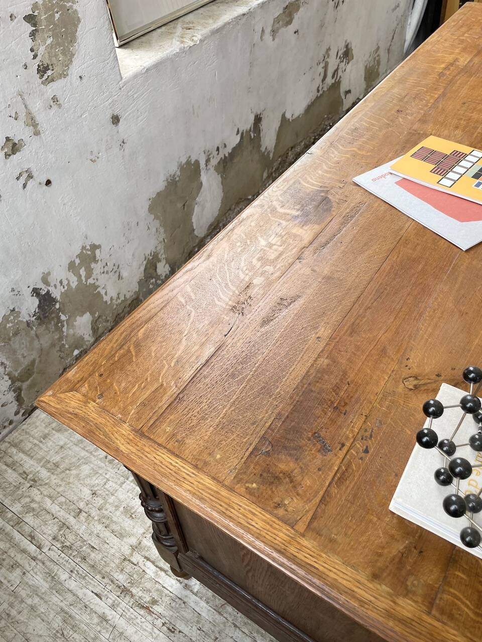Comptoir en chêne drapier chêne 1900