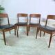 4 Chaises scandinaves Henning Kjaernulf