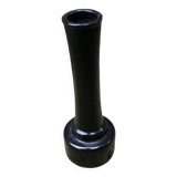 1960 small smoked glass vase 15cm germany signed zr soliflore old vintage