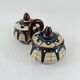 Saleron Double Covered Salt and Pepper Terracotta Glazed Bulgarian Monas