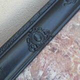 Black carved old frame