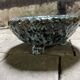 Glazed ceramic bowl / bowl – brutalist vintage crafts