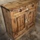 Petit buffet parisien vintage anciens bois  brut
