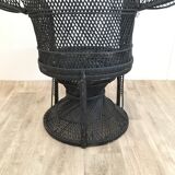 Emmanuelle black Wicker Chair