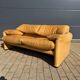 Beautiful Cassina Maralunga 2-seater in camel light patinated natural leather.