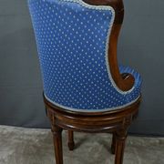 Louis XVI Style Beech Swivel Harpist Chair – Early 20th Century