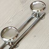 Portemanteau mural en métal chromé