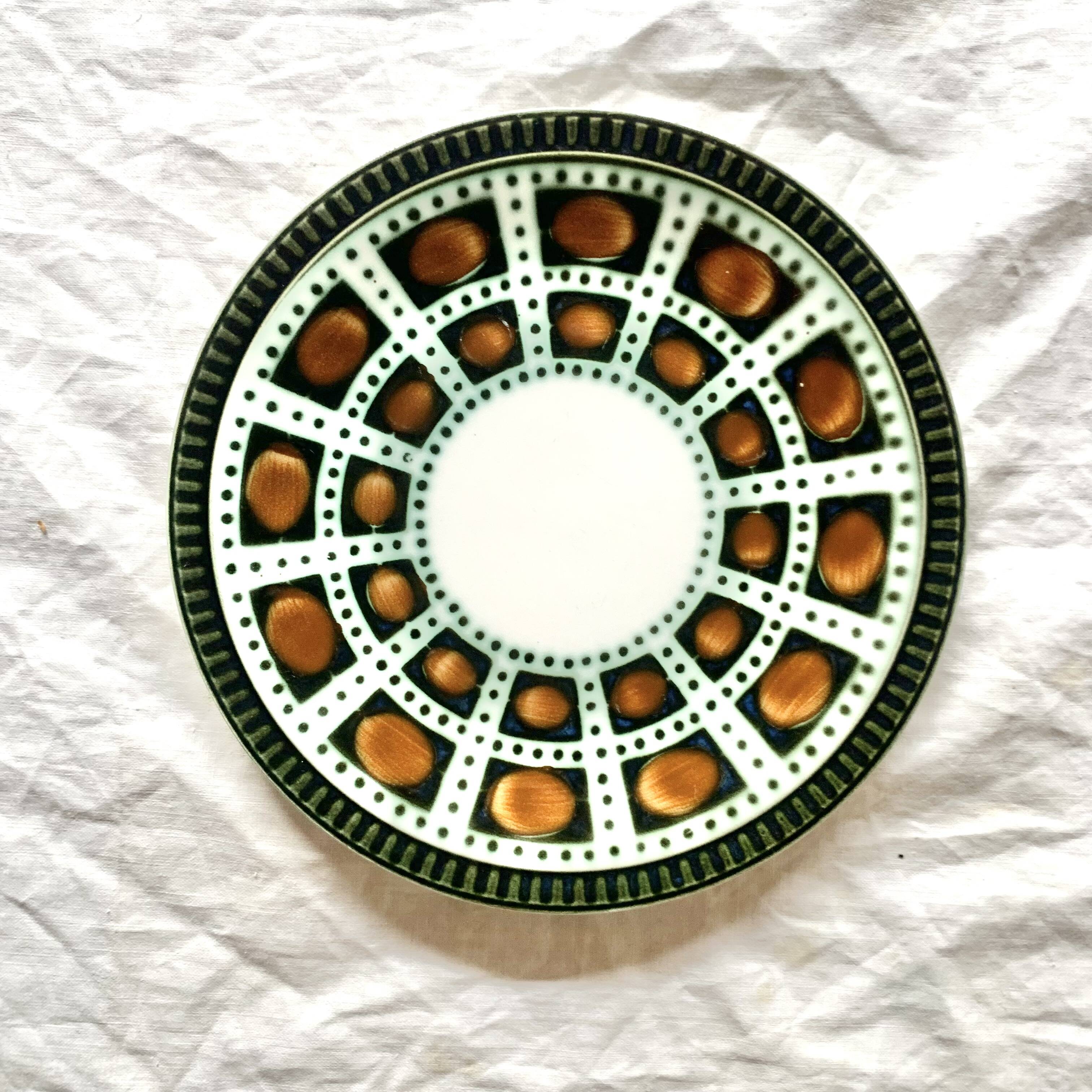 Boch La Louvière coffee service and dessert plates - Bernadette series, 1966