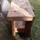 Superb old sandblasted workbench