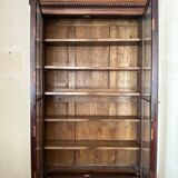 19th century walnut display case
