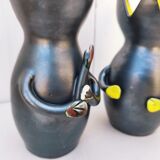 Pair of ceramic anthropomorphic vases