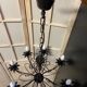 Old large chandelier ceiling light wrought iron popular art deco retro antique france