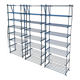 Set of 3 Rigidex iron storage locker shelves 1950s