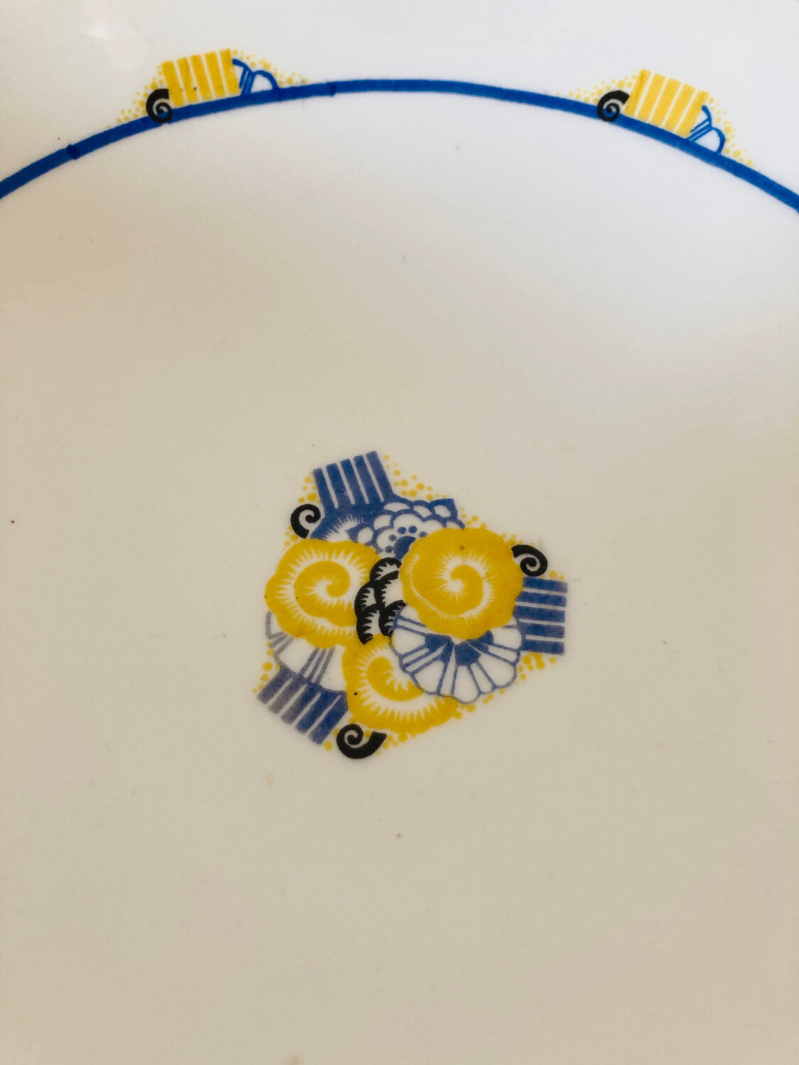 Limoges porcelain cake display w Guerin &cie