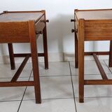 Pairs of Jacques Hauville bedside tables for Rochebobois