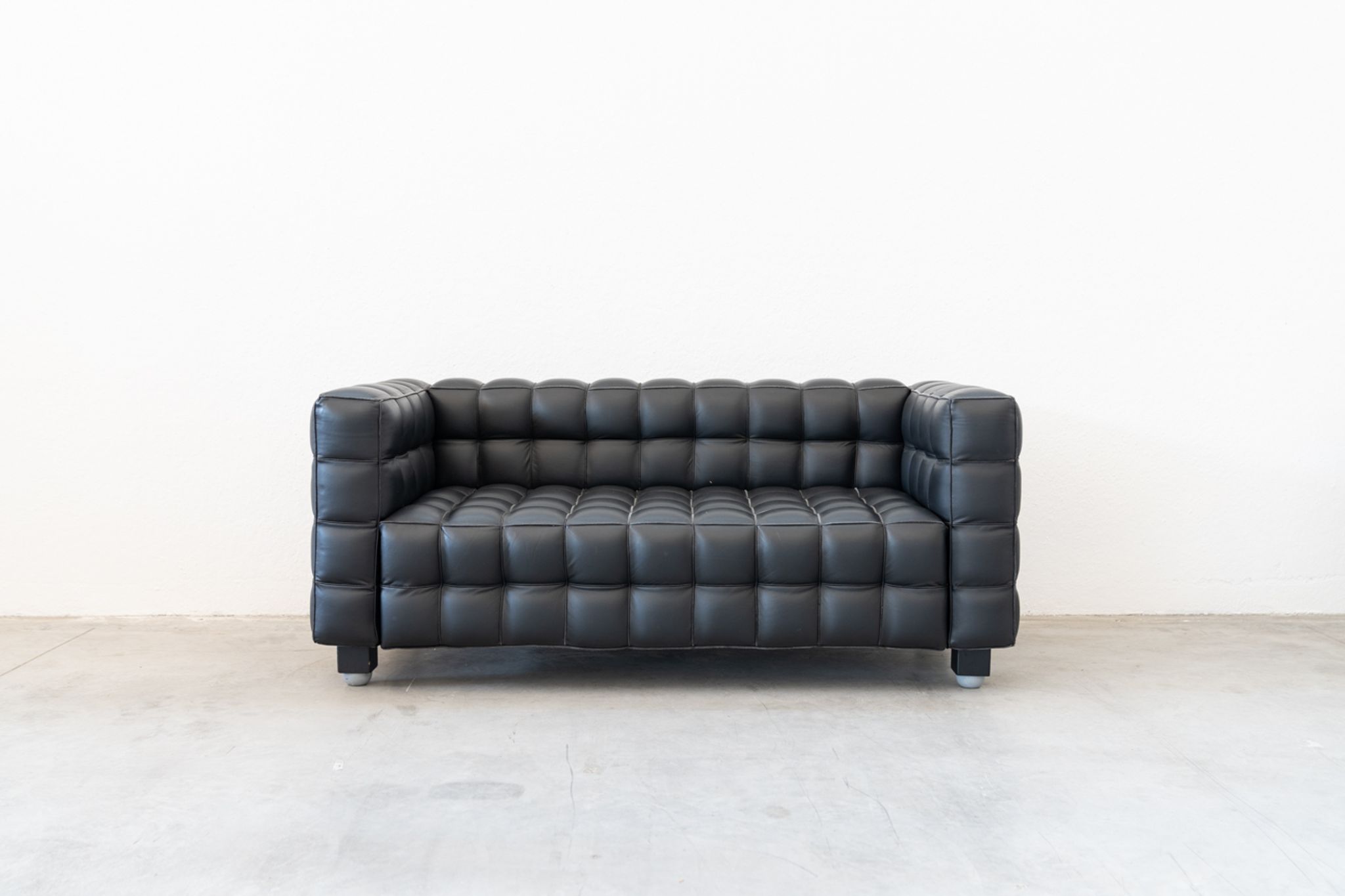 Kubus Sofas, Two Places by Josef Hoffmann for Wittmann, 1980s, Set of 4