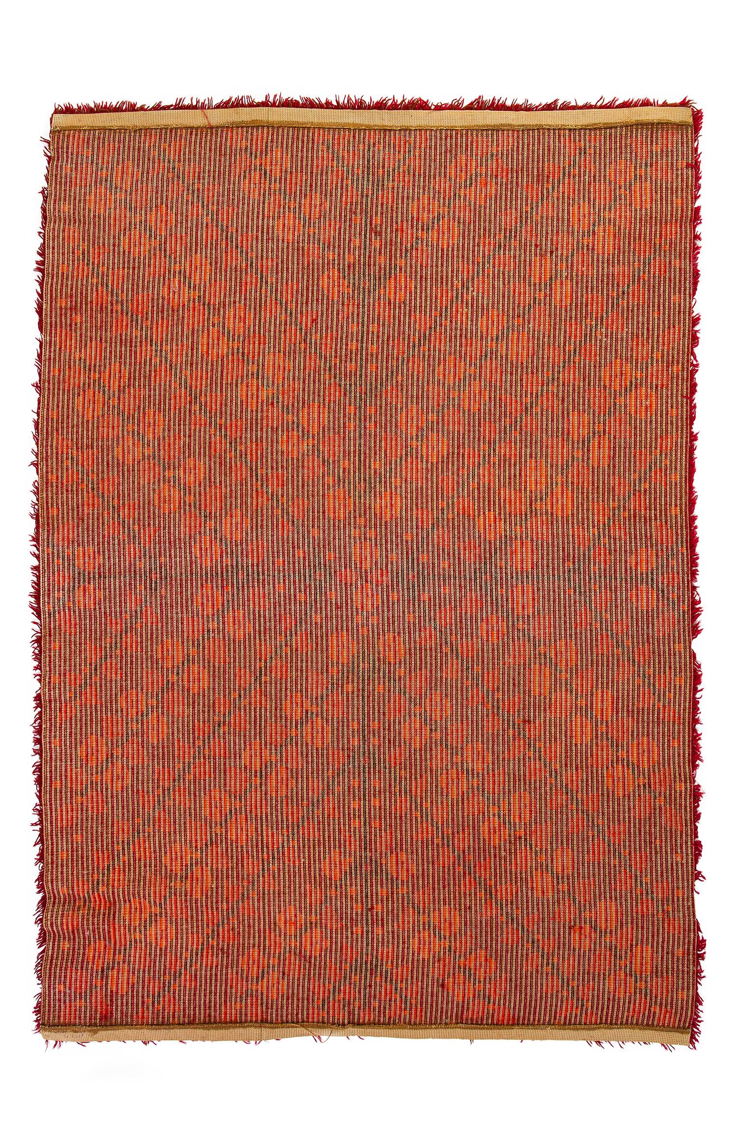 Scandinavian 20th century modern rya rug by AB Wahlbecks. 174 x 140 cm (68.5 x 55.19 in)