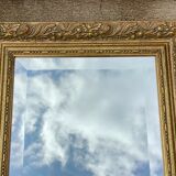 Napoleon III bevelled ice mirror 132x42cm