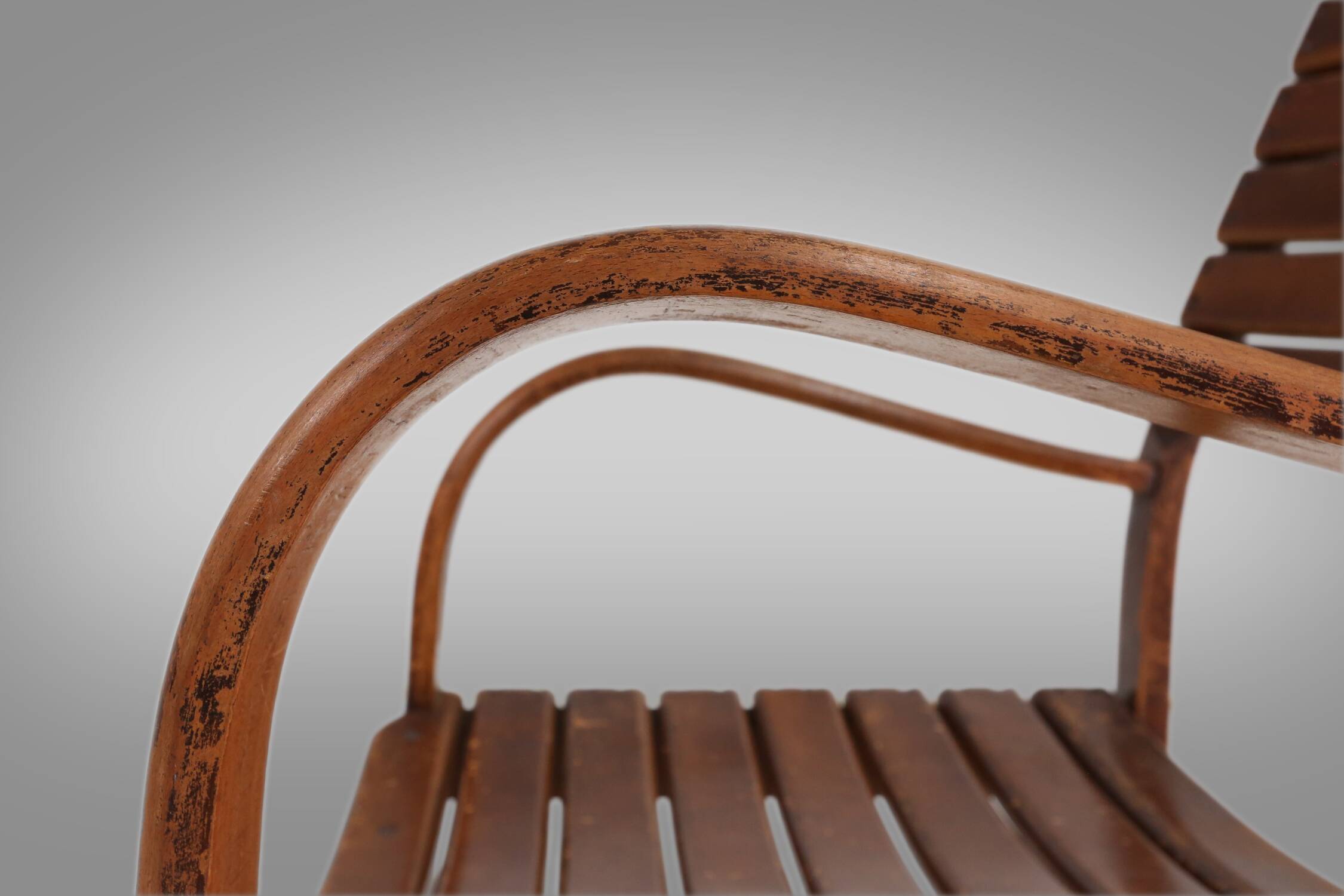 Art Deco wooden armchair 1930