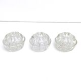Set of vases pique flowers in glass