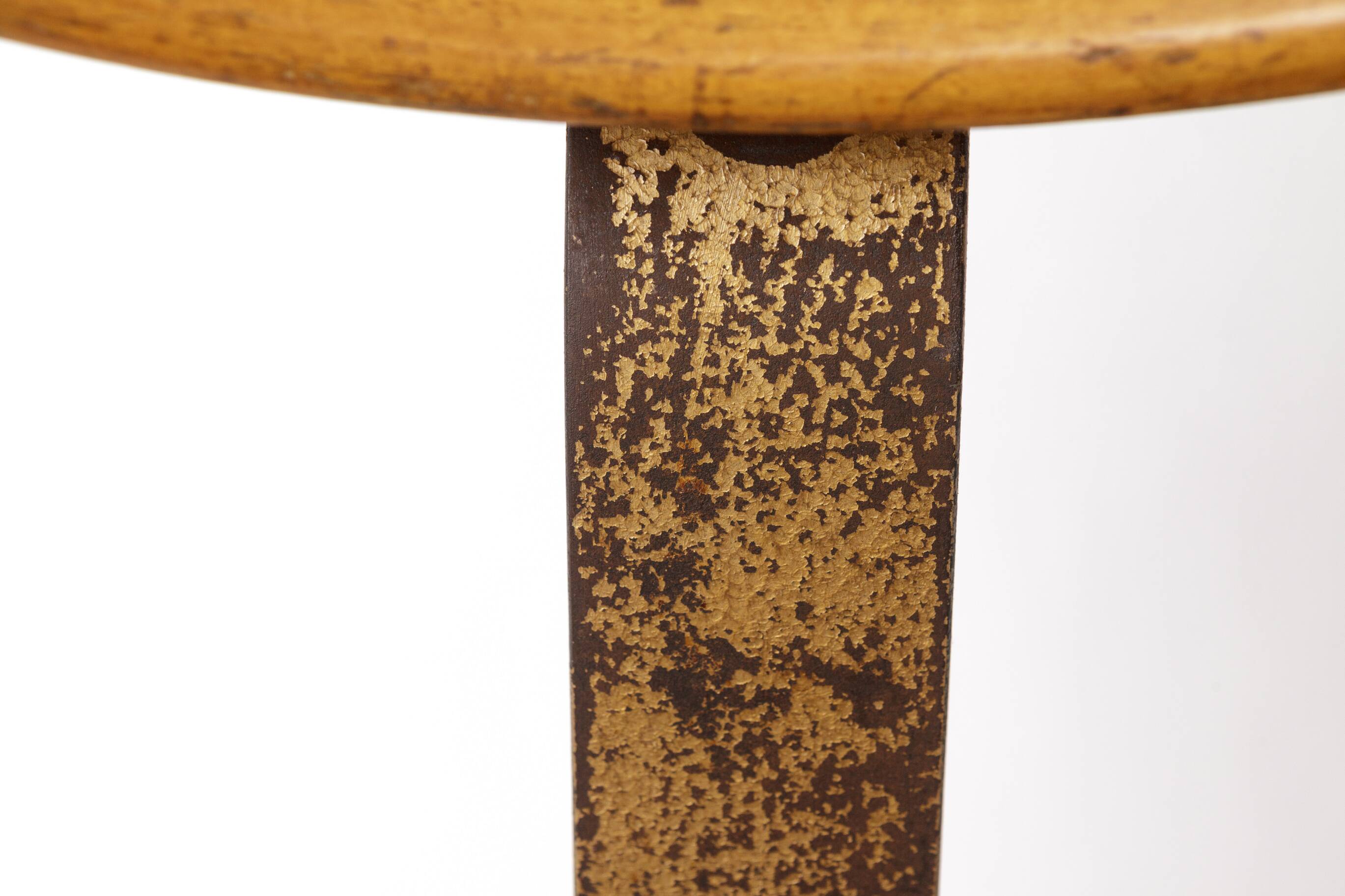 Chaise pivotante industrielle Ama Elastik – Design Bauhaus vintage des années 1950, bois