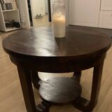 Table basse en bois massif vintage