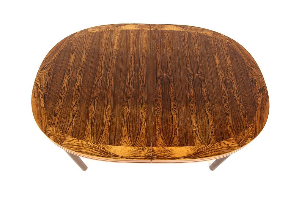 Scandinavian rosewood dining table, Sweden, 1960s