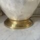 Capiz shell lamp and vintage brass