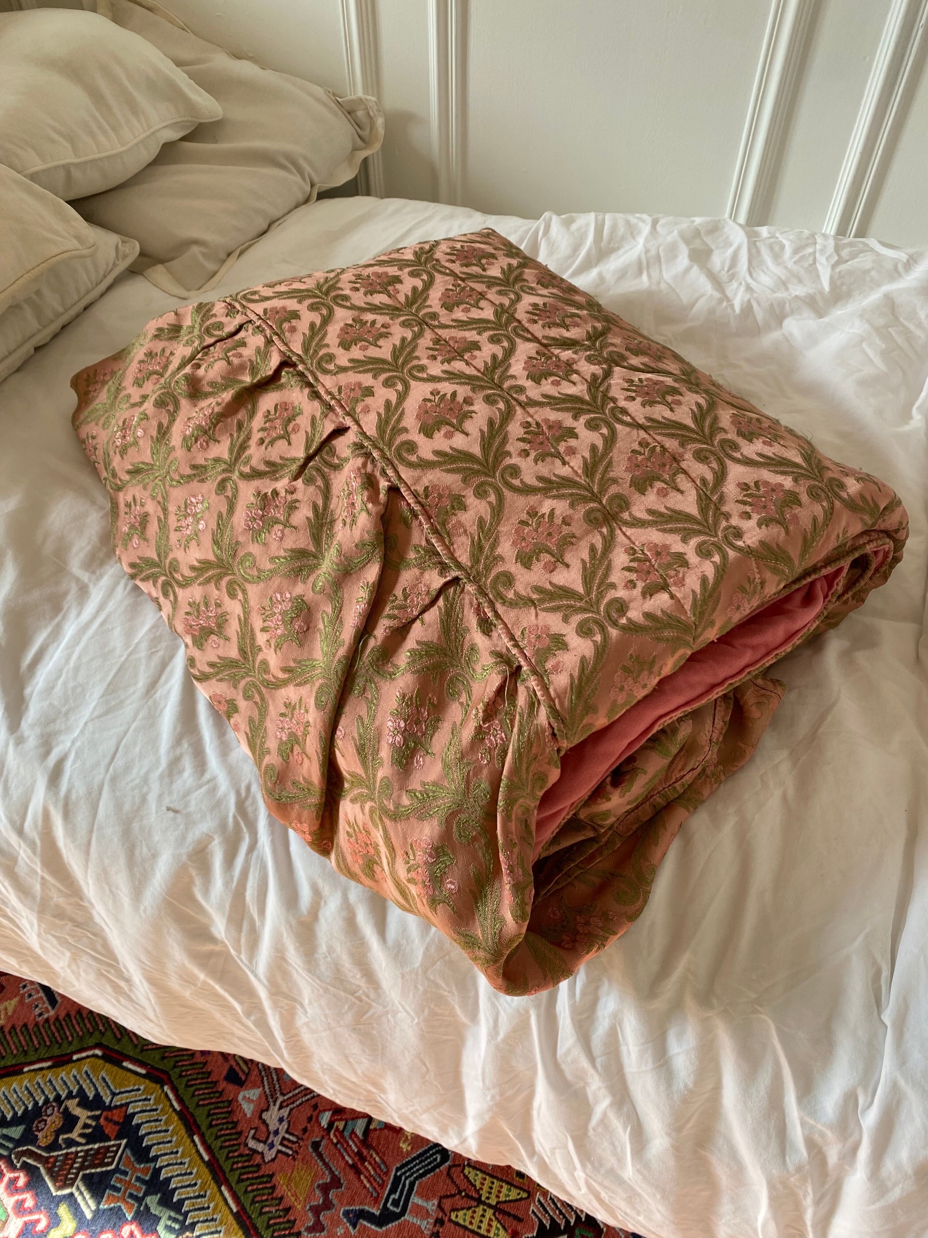 Bed cover - cotton and silk boutis