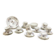 Service à thé en porcelaine anglaise des années 1930 - 12 tasses