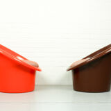 Pair of 2 Skopa lounge chairs by Ole Gjerløv Knudsen & Torben Lind for IKEA, 1970s