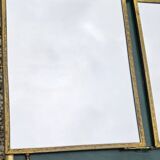 Art Nouveau Triptych Mirror Signed J. LEVAST