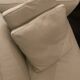 Cassina two-seater sofa in white leather, designer Lissoni, plus 3 white leather cushions