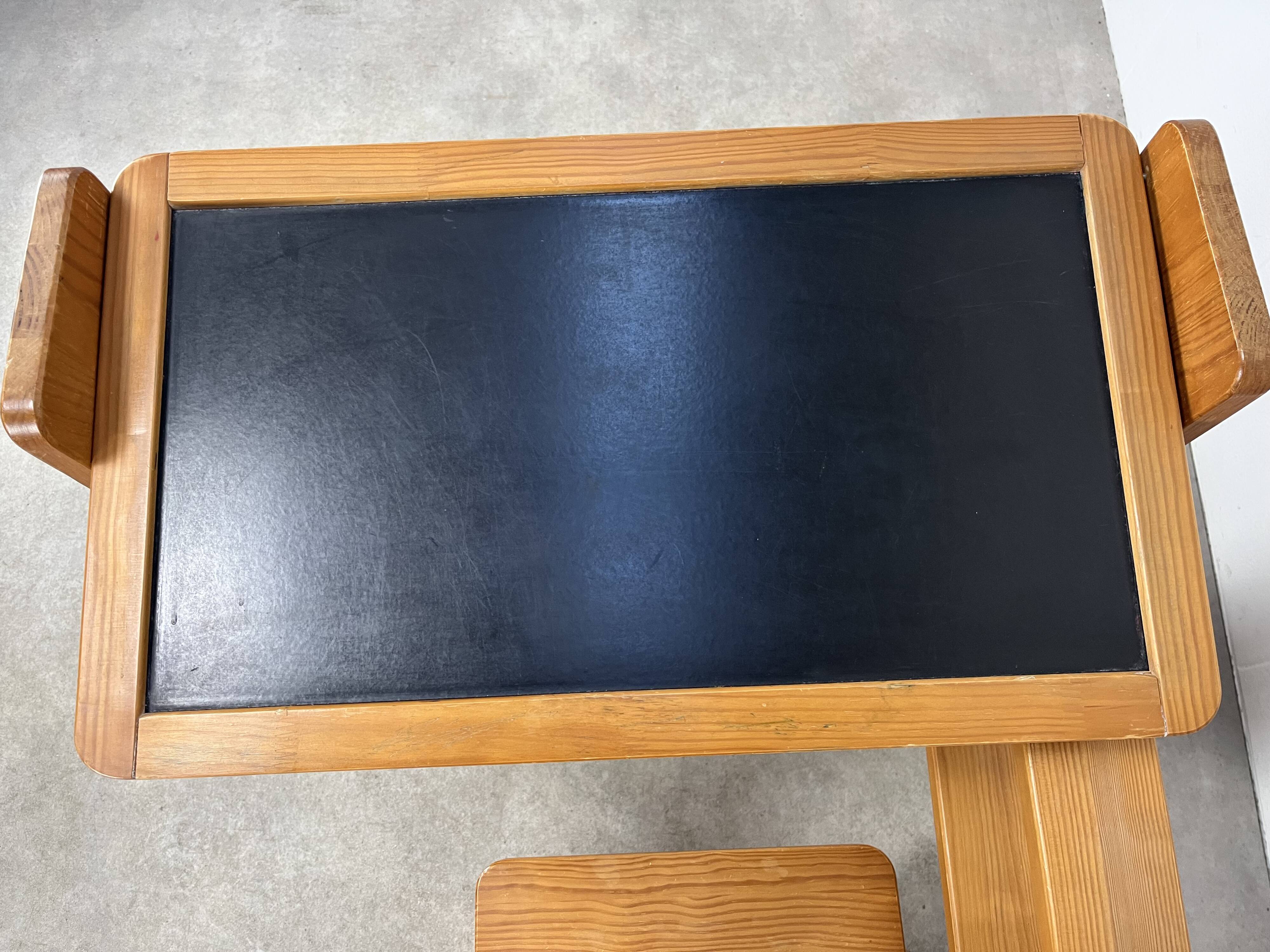 Trama folding pine children's desk, desk