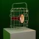 Two-tone White and Red Lamp in Powder-Coated Metal, Ikea PS2017 by Metali Crasset, Cordless for Indoor/Outdoor
