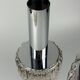 60s 70s 3-flame cascade lamp from Staff Leuchten Germany chrome glass