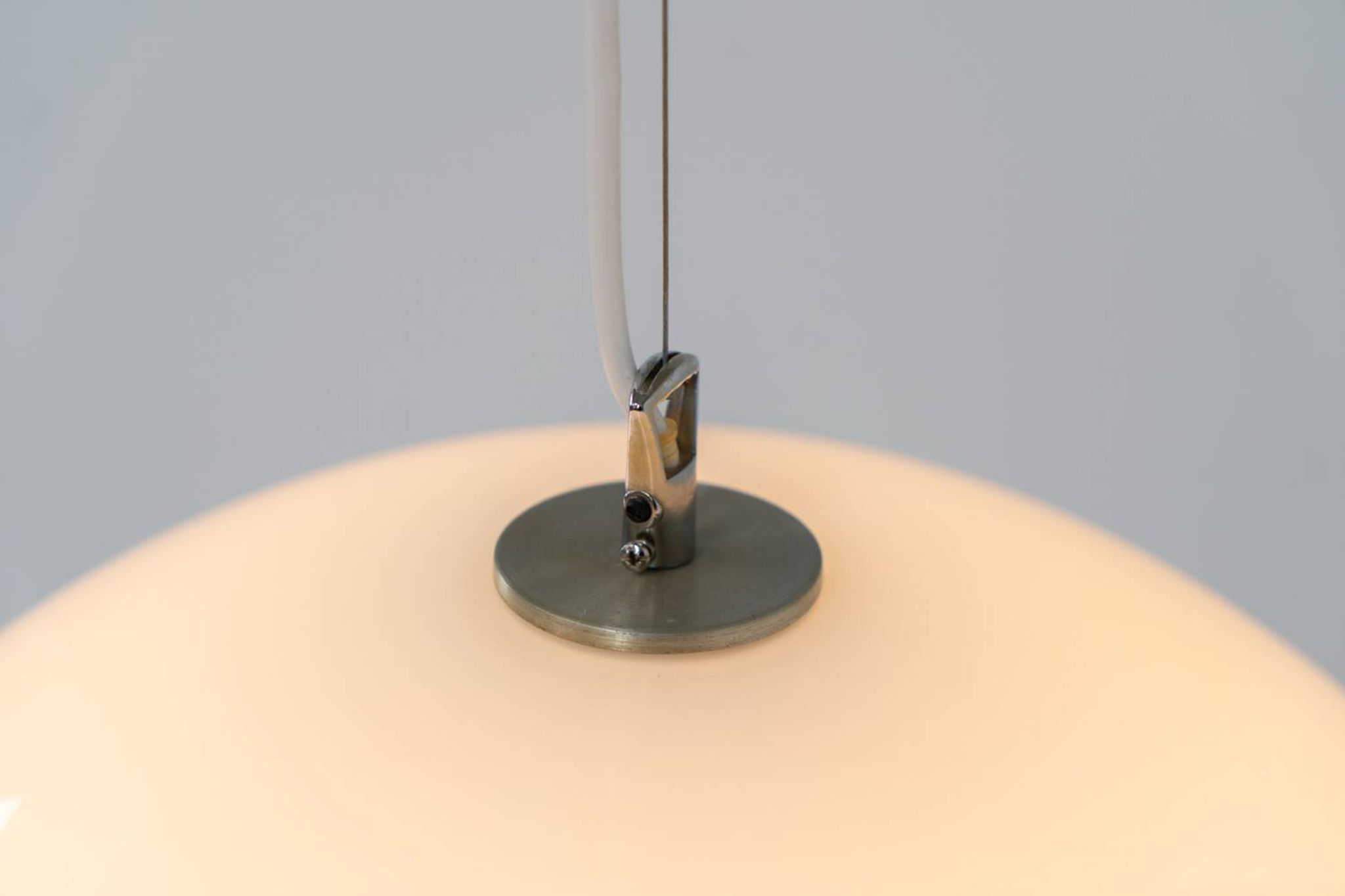 Mid-century glass pendant light (Denmark, 1970s).