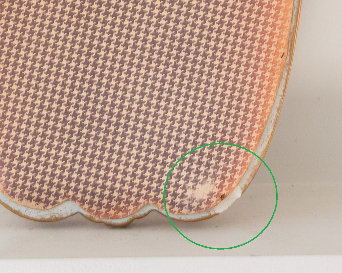 Golden mirror 68x43 cm