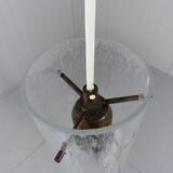 Lampe suspendue vintage en verre Kaiser Leuchten, années 1960