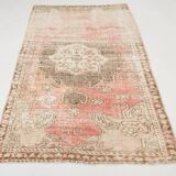 Pale Red & Brown Classic Persian Rug, 124x197Cm