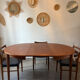 Vintage teak round table NF extendable