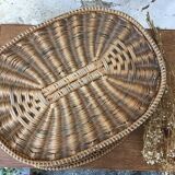 Wicker laundry pan